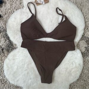 Berlook Elegant Brown Bikini Set L B09